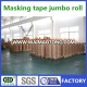 weijie adhesive creper paper masking tape jumbo roll for general purpose